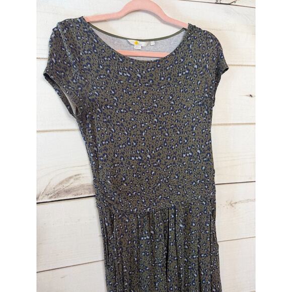 Boden Dress Size 4 Green Animal Print Short Sleeves - Picture 7 of 7